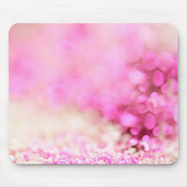 Luxury Sparkling Pink Glitter Dream Mouse Pad (Front)