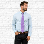 Luxury Sparkly Amethyst Purple Glitter Tie<br><div class="desc">Modern luxury sparkly amethyst purple glitter graphic art design with sparkles.
Trendy novelty gift for your special event.
This graphic art design prints like a photo and transfers nicely to many gifts.</div>