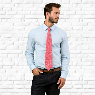 Luxury Sparkly Red Glitter Tie