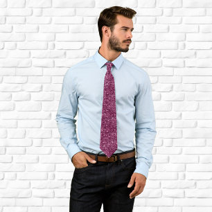 Luxury Sparkly Wine Glitter Tie
