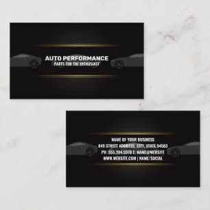 Luxury Sports Cars Carbon Fibre Business Card