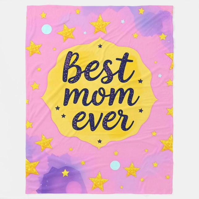 Luxury Stars Trendy Gift Collection Fleece Blanket (Front)