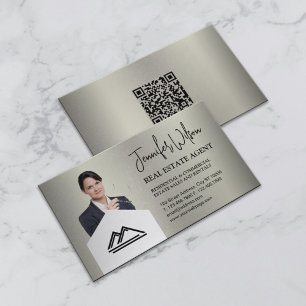 Luxury stylish real estate agent business card