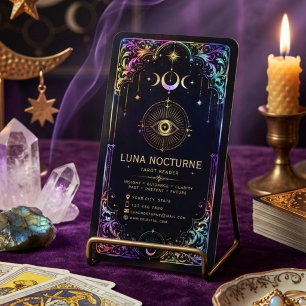 Luxury Tarot Reader Business Card with QR Code