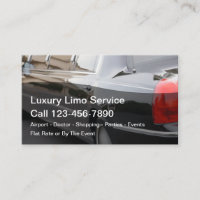 Luxury Taxi Limousine Service Two Side Design
