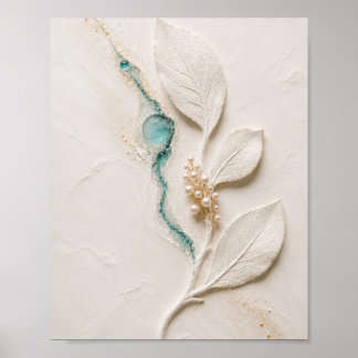 Luxury Textured Botanical Wall Art