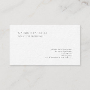 Luxury Thick Classical Plain Professional Business Card