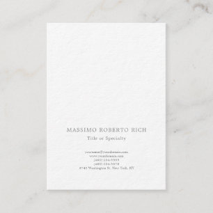 Luxury Thick Modern Plain Minimalist Business Card
