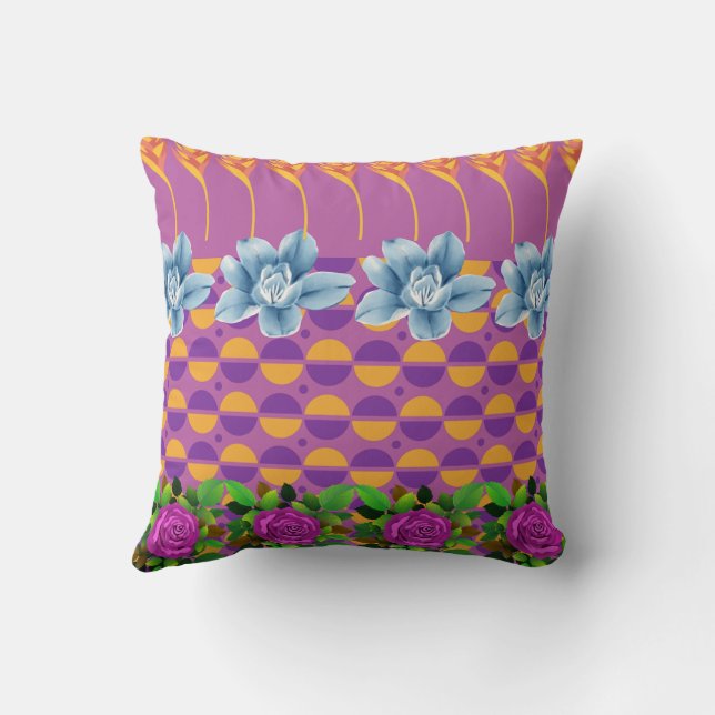 Luxury throw pillow, Decorative bed pillow, Cushion (Back)