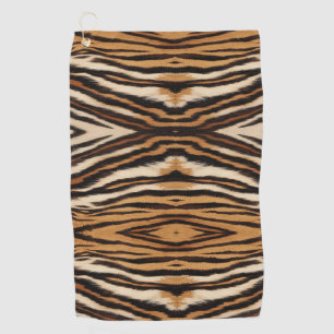 Luxury Tiger Skin Faux Fur Wild Animal Stripe Golf Towel