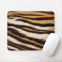 Luxury Tiger Skin Faux Fur Wild Animal Stripe