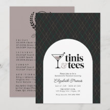 Luxury Tinis & Tees Golf Bachelorette Weekend