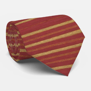 Luxury Trendy Burgundy Gold Linen Collection Tie