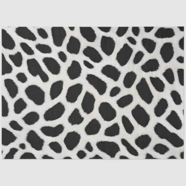 Luxury Trendy White Leopard Elegant Collection Tissue Paper (Front)