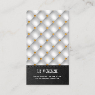 Luxury Tufted Texture Business Card