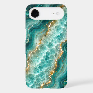 Luxury Turquoise Agate Marble with Gold Veins