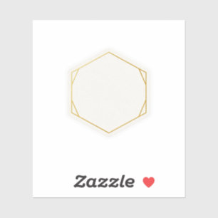 Luxury Ultra Thin Gold Hexagon Wedding Template S