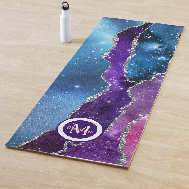 Luxury Unicorn Silver Agate Yoga Mat (In Situ)