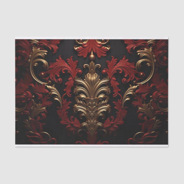 Luxury Victorian Ornament II Tissue Paper (Front)