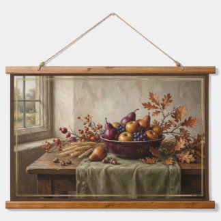 Luxury Vintage Autumn Still Life European Art Hanging Tapestry