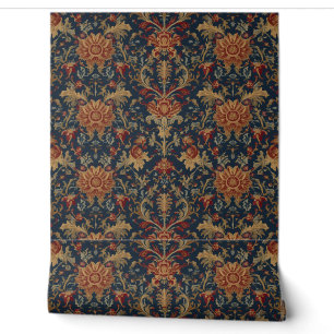 Luxury Vintage British Aristocratic Rich Gold Wallpaper