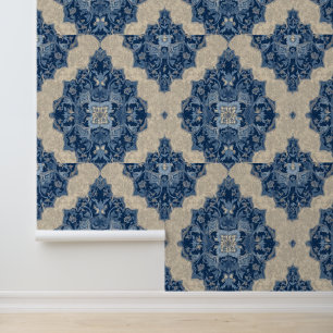 Luxury Vintage Oriental Islamic Geometric Floral Wallpaper