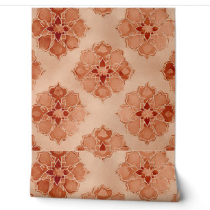 Luxury Vintage Oriental Islamic Geometric Sand Wallpaper