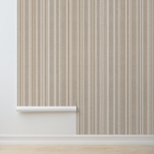 Luxury Vintage Parisian French Minimalist Beige Wallpaper
