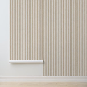 Luxury Vintage Parisian French Minimalist Beige Wallpaper