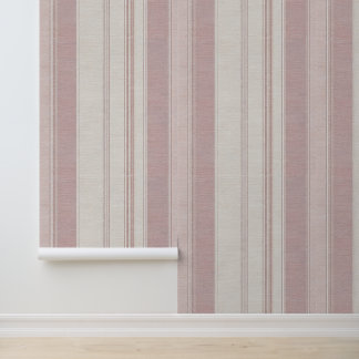 Luxury Vintage Parisian French Minimalist Pink Wallpaper