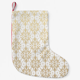 Luxury Vintage Pattern Small Christmas Stocking