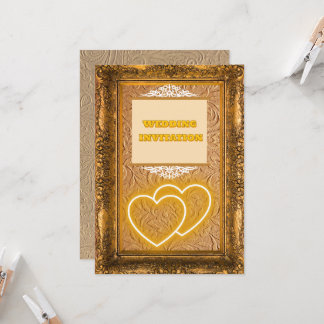 Luxury Vintage Texture Islamic Wedding Invitation