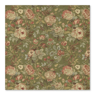 Luxury Vintage Victorian Flowers Leaves Wallpaper