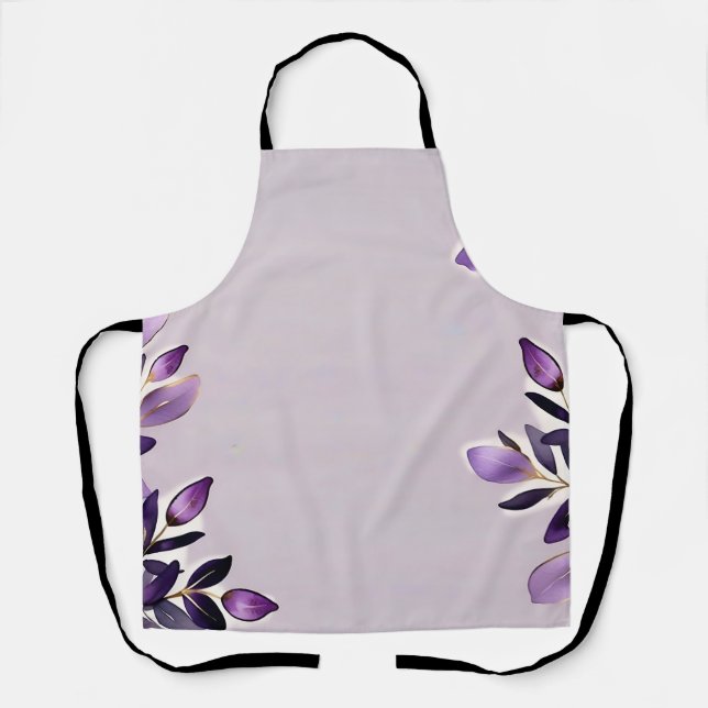 Luxury Watercolor Eucalyptus Apron (Front)