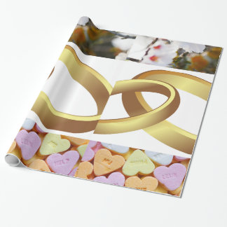 Luxury wedding Elegant wedding ring wrapping paper