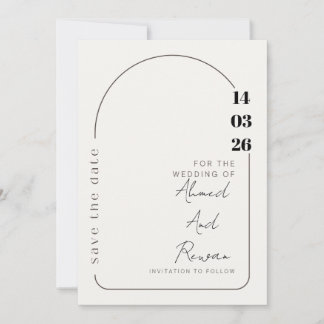 Luxury Wedding Invitation | Gold Accents | Modern