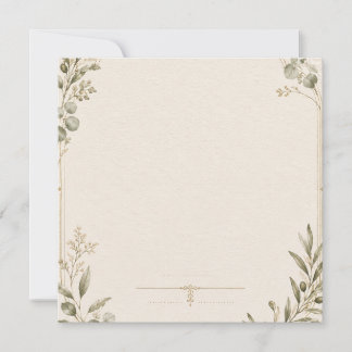 Luxury Wedding Invitation – Minimalist Ivory style
