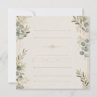 Luxury Wedding Invitation – Minimalist Ivory style
