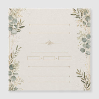 Luxury Wedding Invitation – Minimalist Ivory style