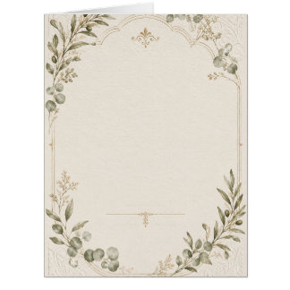 Luxury Wedding Invitation – Minimalist Ivory style