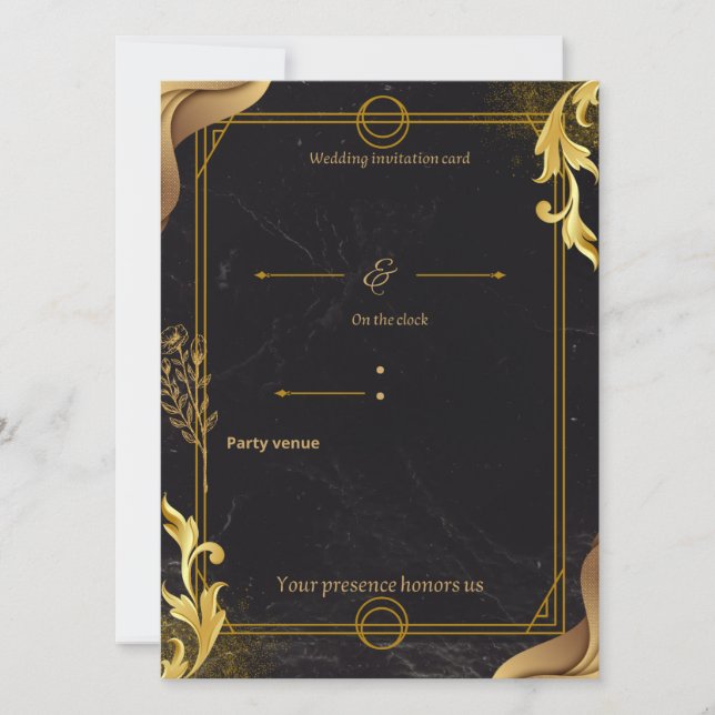 luxury wedding invite (Front)