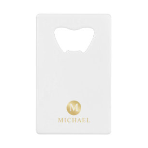 Luxury White and Gold Personalised Monogram