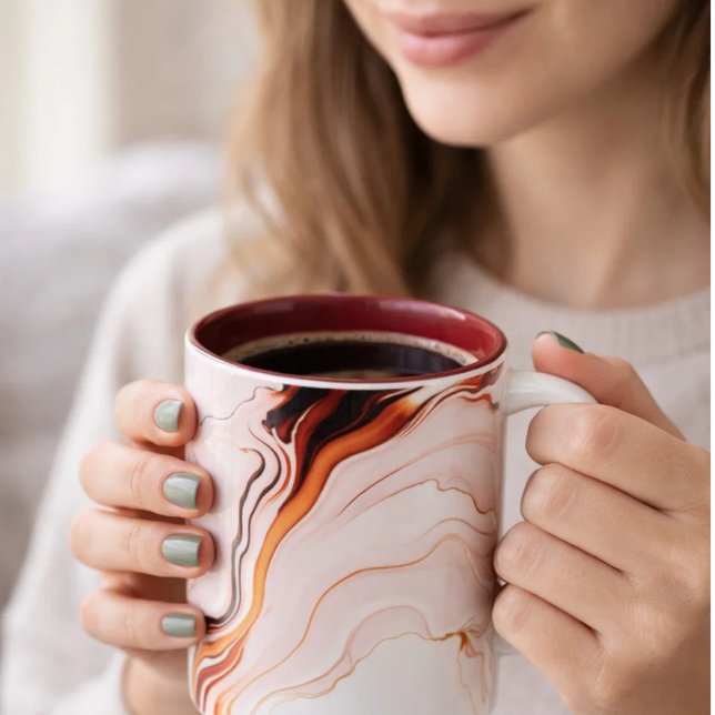 Luxury White &Gold&black Marble Coffee Mug  (Creator Uploaded)
