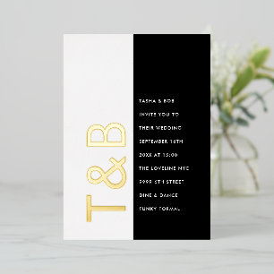 Luxury White Gold Black Wedding Minimalist Raised