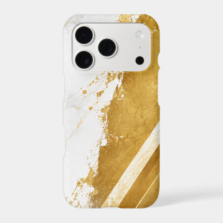 Luxury White & Gold Marble iPhone Case