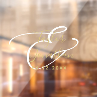 Luxury White & Gold Minimal Classy Custom Wedding