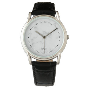 Luxury White marble texture Watch