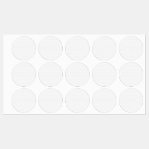 Luxury White Monogram Seal Sticker