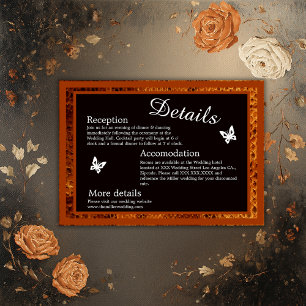 luxury wild snake animal wedding Enclosure Card