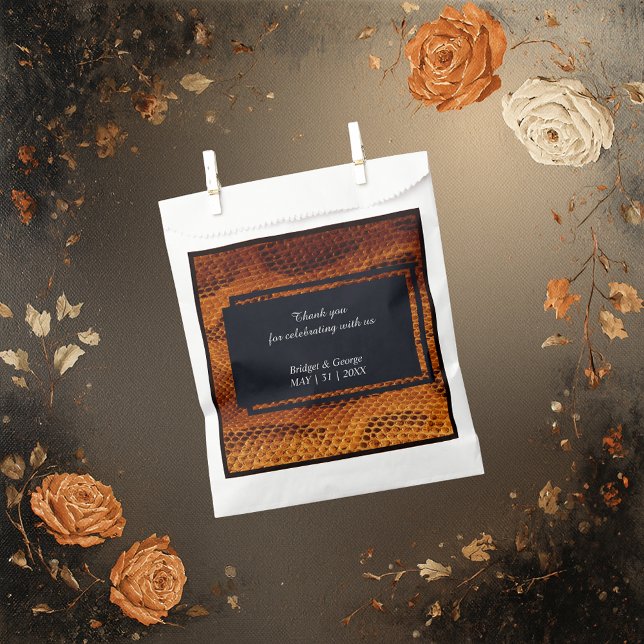 luxury wild snake skin animal wedding  favour bag (Creator Uploaded)